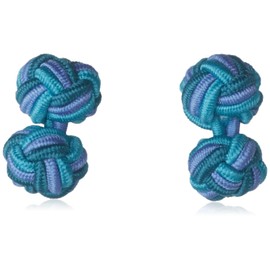 Dress Code 101 CF-S Men's CF-S41 Cufflinks, Ball Type, Colorful, Cute, Unique Rubber Cufflinks, Round Shape, Easy to Enjoy Fashion, Gift, Free, CF-S41 Blue