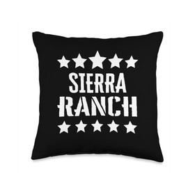 Sierra Ranch Family Reunion Squad First Last Name Throw Pillow