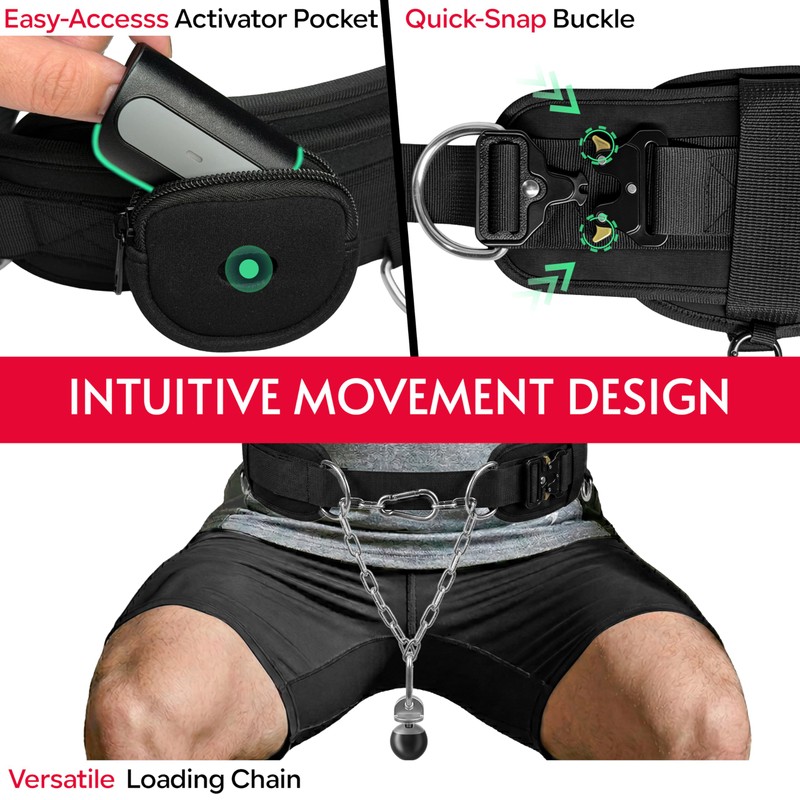 Crostice Squat Belt Attachment Compatible with Tonal Machine, Dual-Layer Hip