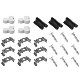 Barrina T5 Grow Light Accessories, Only Suitable for T5 Series Grow Lights, Includes 4 End Caps, 3 Black Short Connectors Only for Barrina's Products with OS Series Cords, 9 Clip Brackets, 9 Screws