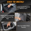 TIEZFUL Center Console Organizer Combo Compatible with Toyota Tacoma 2024
