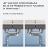 QruiLanTu Double Sink Drain Kit Space Saving Kitchen Sink Drain