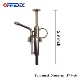 OFFIDIX Sprayers Watering Nozzles Replacement for Bottles Plastic Nozzle & Top Pump for Small Glass Watering Bottle (Antique)