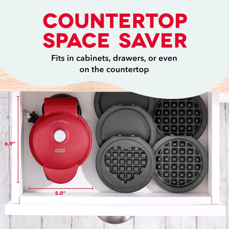 DASH MultiMaker® Mini System - Waffle Maker with Five 4”