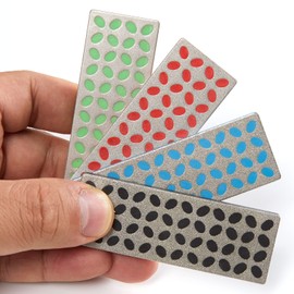 XCMAN Ski Snowboard Diamond Edge Files - 4 Pack(Coarse/M-Coarse/Fine/Extra Fine, Set of 4 All in One)