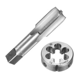 QUARKZMAN 2 Piece Tap and Die Set Metric M20 x 1.5 Tap & Round Die Set Tap & Die Set for Repair