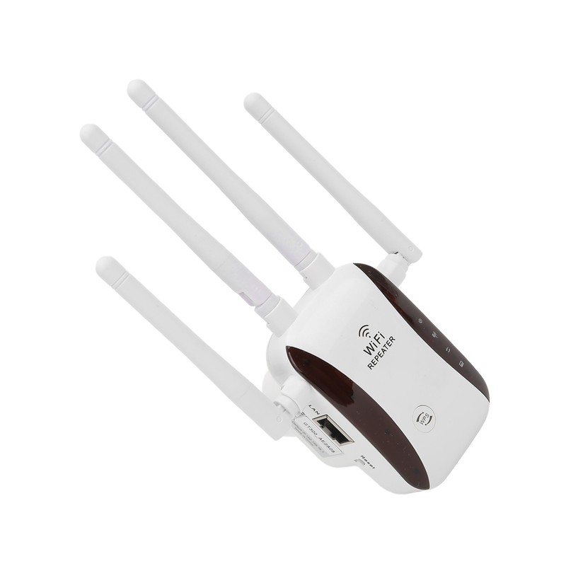 WiFi Range Extender 300Mbps 4 Antennas Wireless Signal Repeater Amplifier