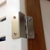 4 Pieces Tri-Fold Hinges Flexible Metal Hinges Decorative Box Hinges