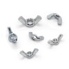 175 PCS Wing Nuts Fasteners Butterfly Wing Nuts SAE Steel