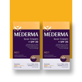 Mederma Scar Cream Plus SPF 30 - Advanced Scar Treatment, Protects from Sun Damage, Reduces Appearance of Scars from Acne, Burns, Surgery & Injury, 40 Grams, (2 x 20g)