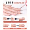 Makartt Rubber Base Builder Gel 15ml - Nude 6-in-1 for