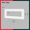 KOTARBAU® Wall Flange 204 x 60 mm Wall Plate Plastic