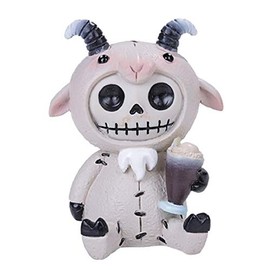 SUMMIT COLLECTION Furrybones Billy Signature Skeleton in Goat Costume with Root Beer Float