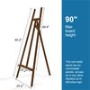 Somime A - Frame Wooden Display Easel with Wheels -