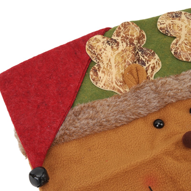 Xmas Dinner Chair Back Covers Easy To Install Soft Anti