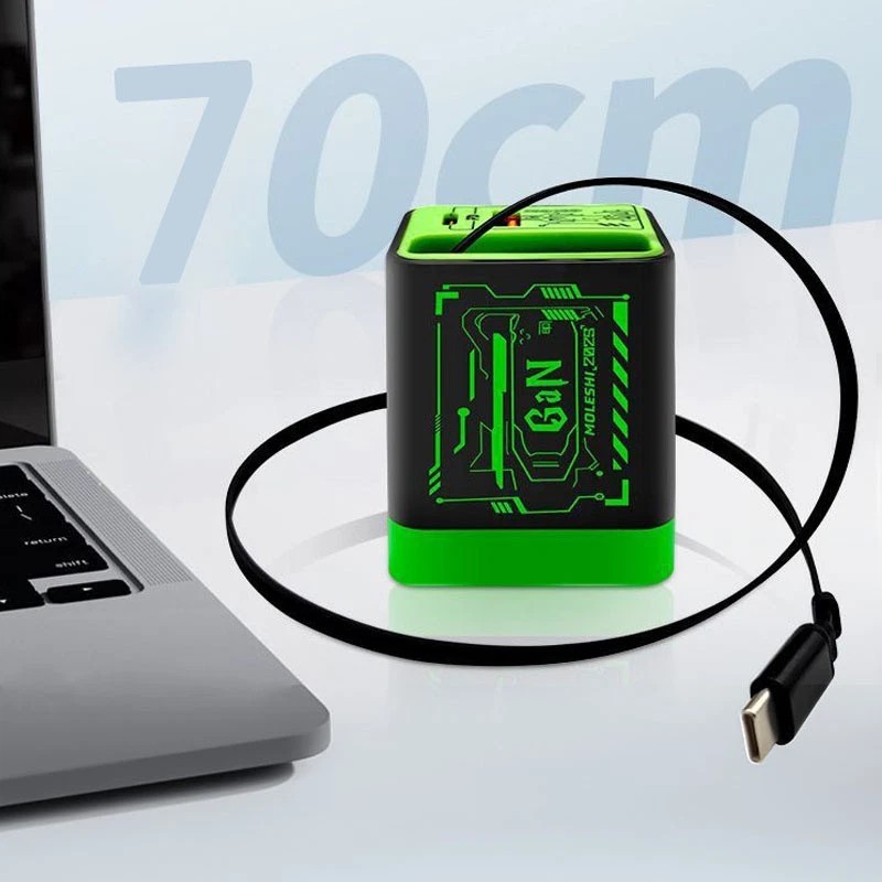 Unbranded 3-in-1 GaN Charger With Expandable 67W Maximum Fast Charging