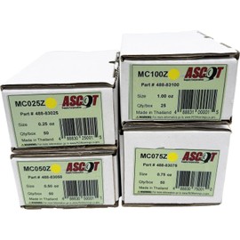 Premium Service Ascot MC Style Coated Zinc Clip-On Wheel Weight Bundle .25oz-1.00oz (4 Items)