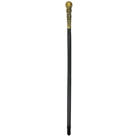 Skeleteen Antique Gold Walking Cane - Elegant Vintage Prop Stick Dress Pimp Canes Costume Accessories for All Ages