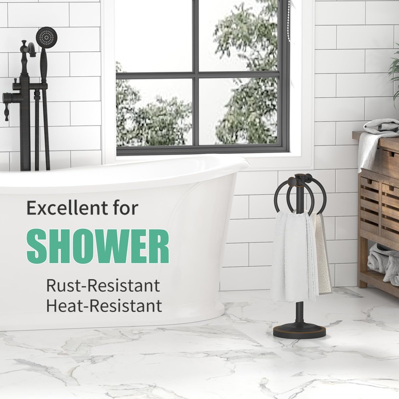 Hoimpro 17 Inch Oil Rubbed Bronze Stainless Steel Free Standing
