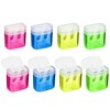 Catelves 8 Pieces 4 Colours Pencil Sharpener with Container, Sharpener