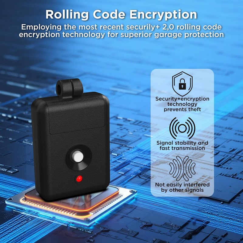 Linear DNT00026 Delta-3 310MHZ Garage Door Remote, 1-Channel Keychain Transmitter