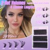 Fluffy Cluster Lashes 40D+60D+100D Individual Eyelash Clusters 240Pcs 12-18mm Individual