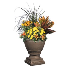 Classic Home and Garden Spartan Urn, Oil Rubbed Bronze, 14.75" Height X 12" Diameter, Medium
