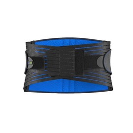 Actimove Sports Edition Back Support | Back Brace with 4 Stays, Adjustable, Double Layer Compression for Acute & Chronic Back Pain, Lumbar Strains, Muscular Insufficiency | Black - Choose Your Size