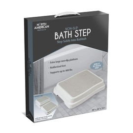 IdeaWorks Bath Step Safely into Bathtubs, White