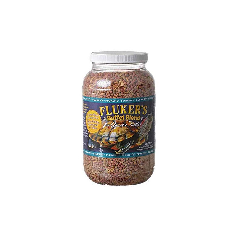 Fluker's Buffet Blend Aquatic Formula, Turtle Food with Freeze, Dried