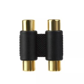 SZVIVID Dual Port 2 RCA Phono Coupler Female to Female Audio Video Connector Adaptor