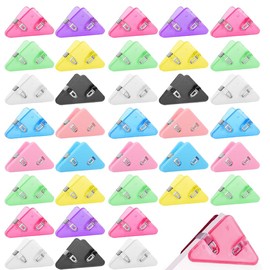 Pack of 36 triangular paper clips, paper corner protection clips, documents, book corner clips, corner protection, novel shapes, paper clips, binder clips for office, school, stationery, documents,