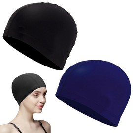 水泳帽 スイムキャップ 水泳キャップ 大人 流行中 高い伸縮性 スイミングキャップ 単糸 ナイロン 無地 締め付けない 男女兼用 競泳用 大人用