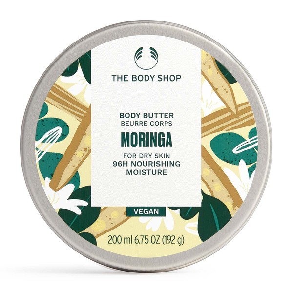 The Body Shop Moringa Body Butter – Nourishing & Moisturizing Skincare for Dry Skin – Vegan – 6.75 oz