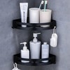 Retoo Pack of 2 Corner Shelves, Shower Shelves, 19 x