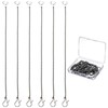 Mudder 6 Pack Toilet Handle Beaded Chain Universal Toilet Flapper