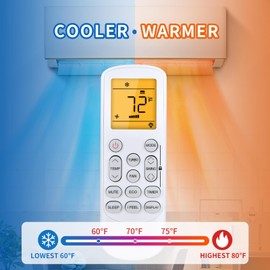 Replacement Remote Control GYKQ-78 Compatible with Pioneer Diamante Air Conditioner - with Orange Backlit and Fahrenheit Display