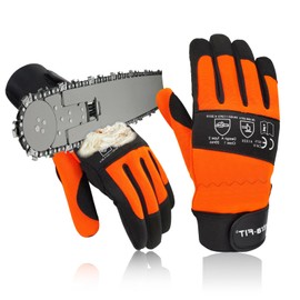 Intra-FIT Chainsaw Gloves Saw Protectionon on Both Hands, CLASS 1, Latest Standard EN ISO 11393-4, EN 388: 4122X Cut-resistance Gloves
