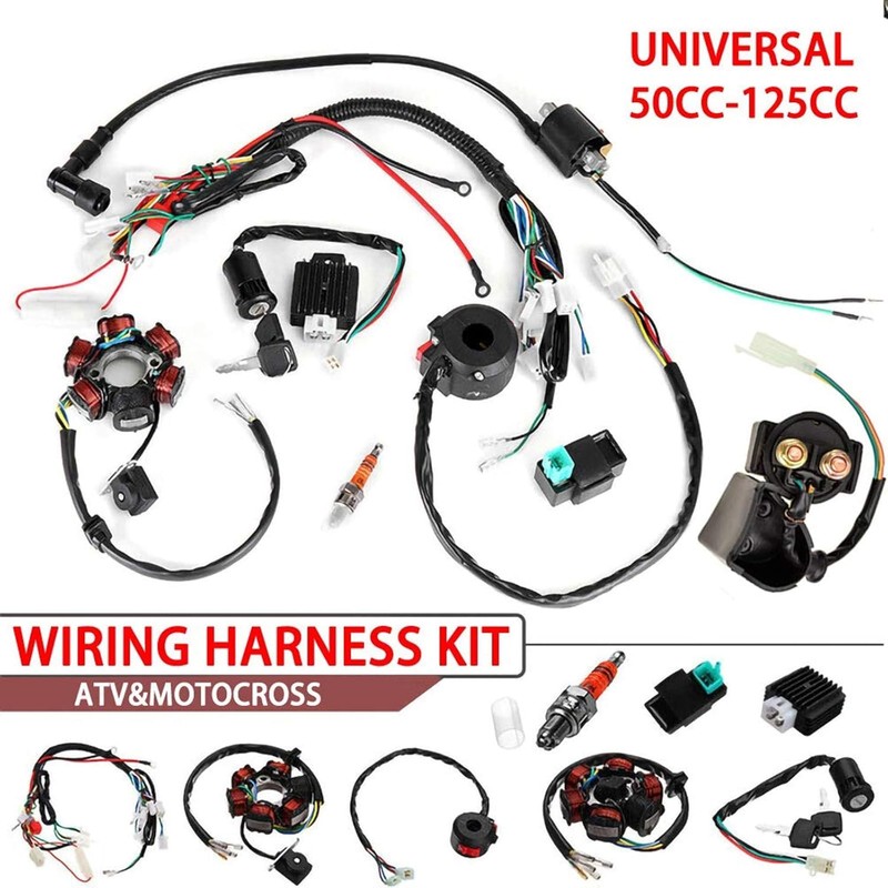 Complete Wiring Harness Kit Electrics Wiring Harness Stator Coil CDI