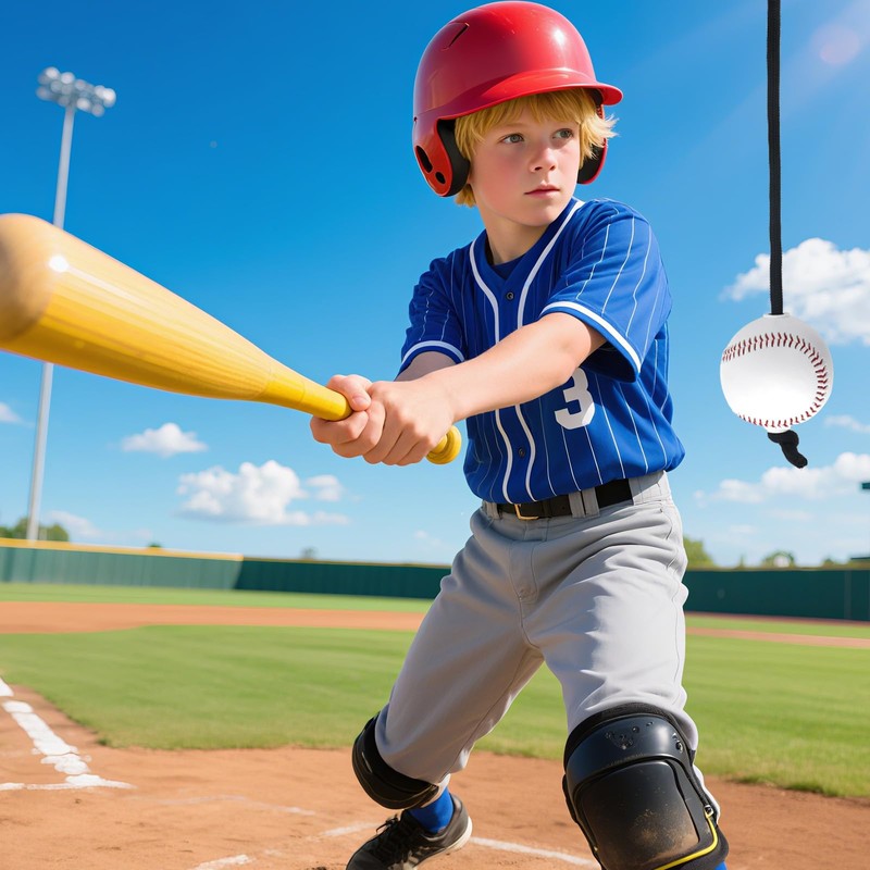 Baseball and Softball Batting Swing Trainer, Adjustable Hitting Training Rope