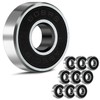 Nezylaf Rodamientos de bolas 608-2RS con doble goma sellada, rodamientos