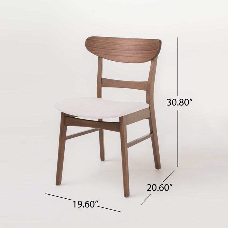 Christopher Knight Home Idalia Dining Chairs, 2-Pcs Set, Rubber Wood,