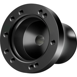 Club Car DS Golf Cart Steering Wheel Adapter for Club Car DS 1984+ Carts Fits 5/6 Hole Golf Cart Steering Wheel Premium Aluminum Easy to Install(Black)