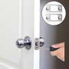 2 Pack Deadbolt Strike Plate Door Strike Plate 1" x