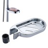 Soap Dish for Shower, Clip on Adjustable Shower Soap Holder,