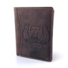 BUFFALO HILL Lucky 7 motif wallet, buffalo leather wallet, genuine