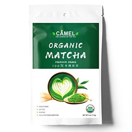 CAMEL Polvo de té verde Matcha orgánico certificado Matcha Premium de grado culinario 4 oz First Harvest Pure Matcha Powder Sin azúcar Horneado Latte 