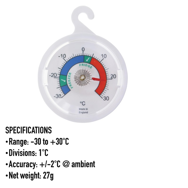 Fridge Thermometer Dial Refrigerator Thermometer 65 mm Dial Fridge Freezer
