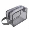 1PC Black Mesh Shower Caddy Toiletry Bag, Dorm Room Portable