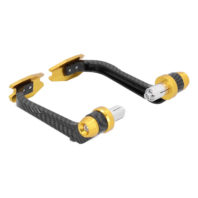 Motorcycle Handlebar Guard Carbon Fiber Style Aluminium Alloy Universal 22mm/0.87inGold